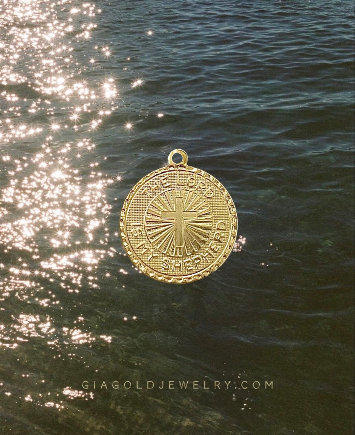 THE LORD IS MY SHEPHERD coin necklace