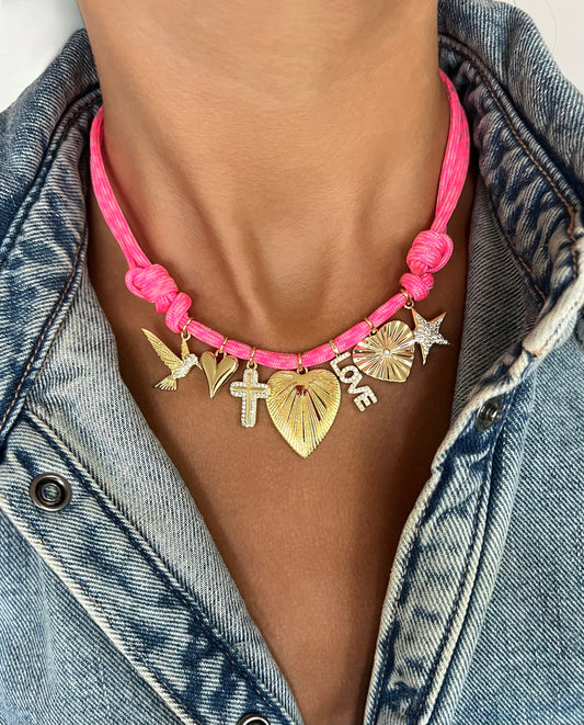 BIG HEART + NEON PINK!
