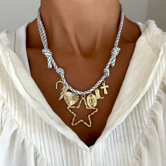 Hammered Star + white&gray