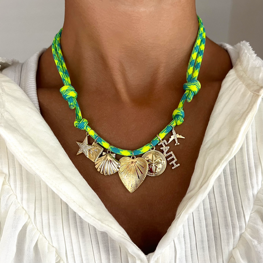 Big heart + yellow/blue/green