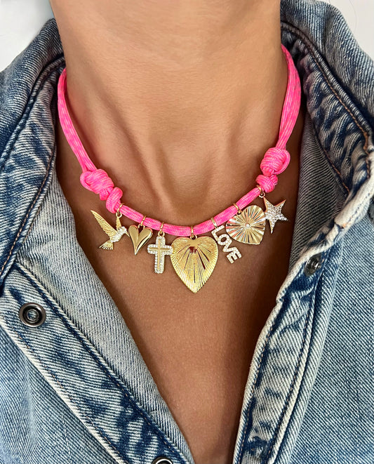 BIG HEART + NEON PINK!