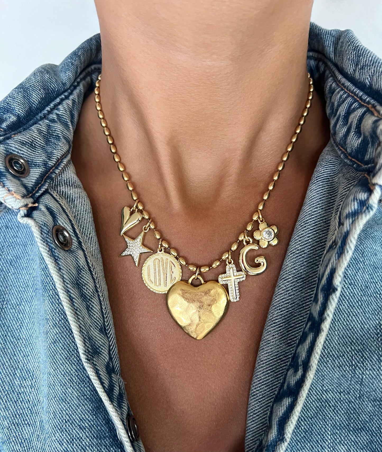 CUSTOM Antiqued Charm Necklace!