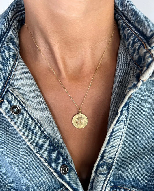 THE LORD IS MY SHEPHERD coin necklace