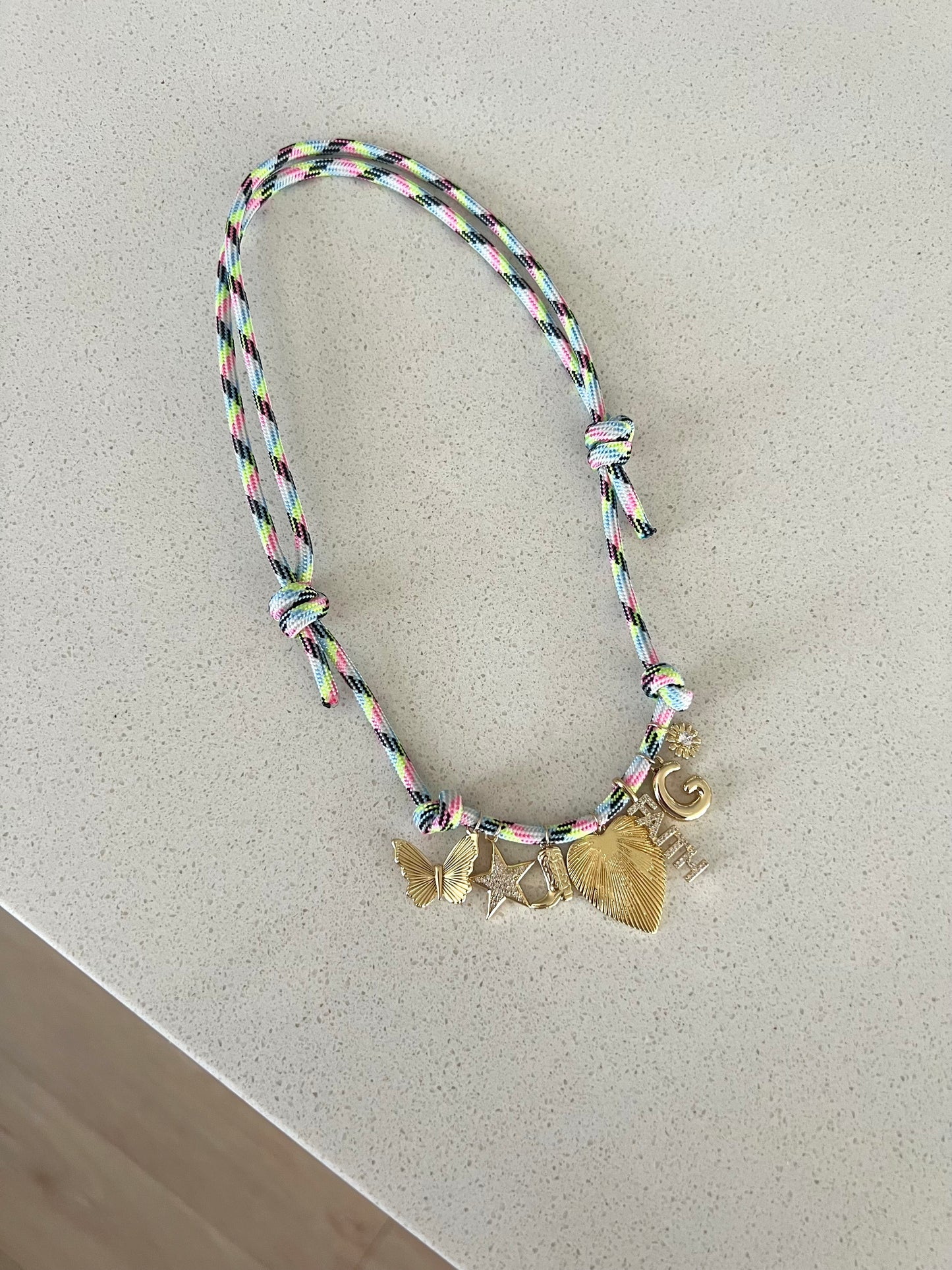 The CUSTOM Paracord Charm Necklace - ONLINE CHARM BAR!