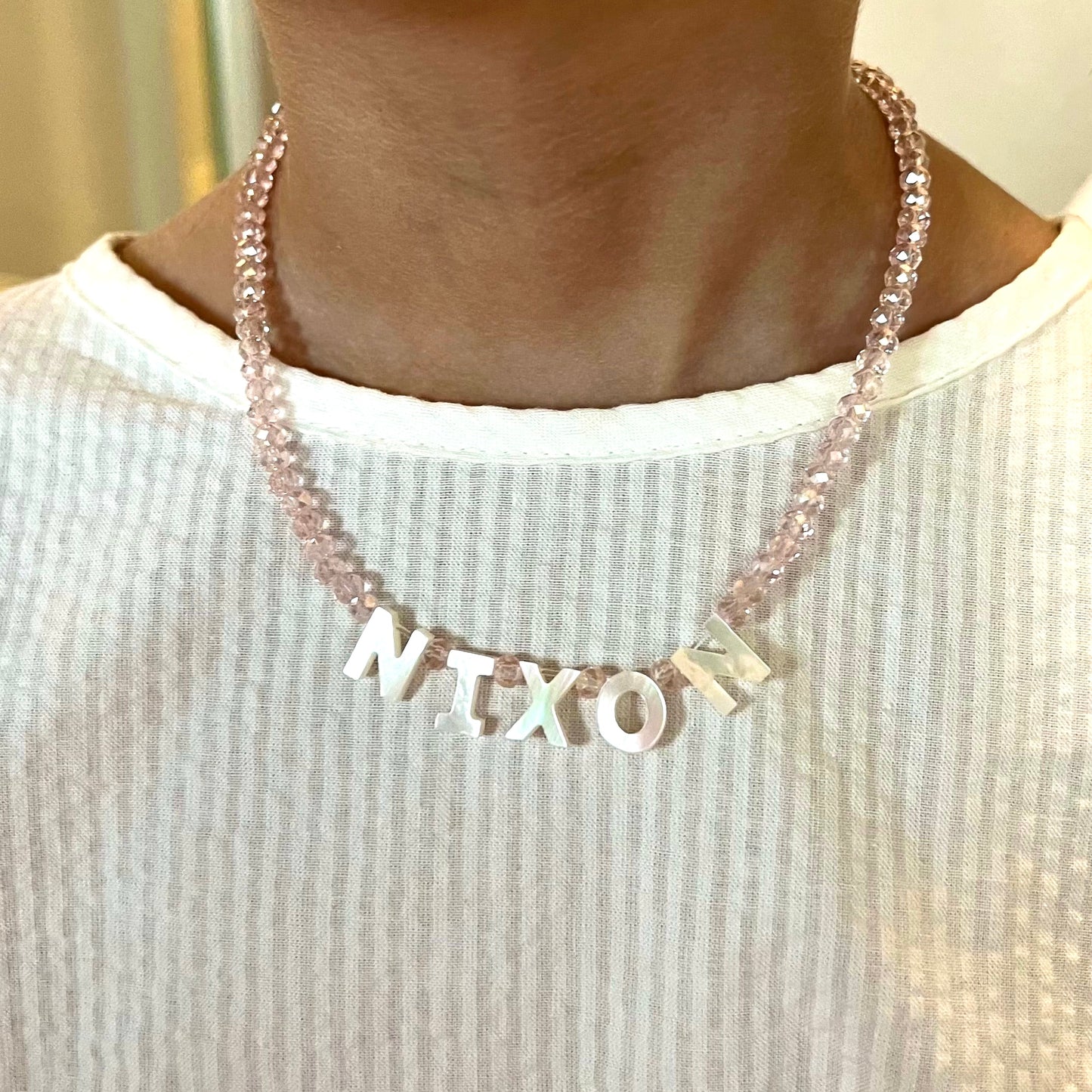 CANDY PINK - custom name necklace