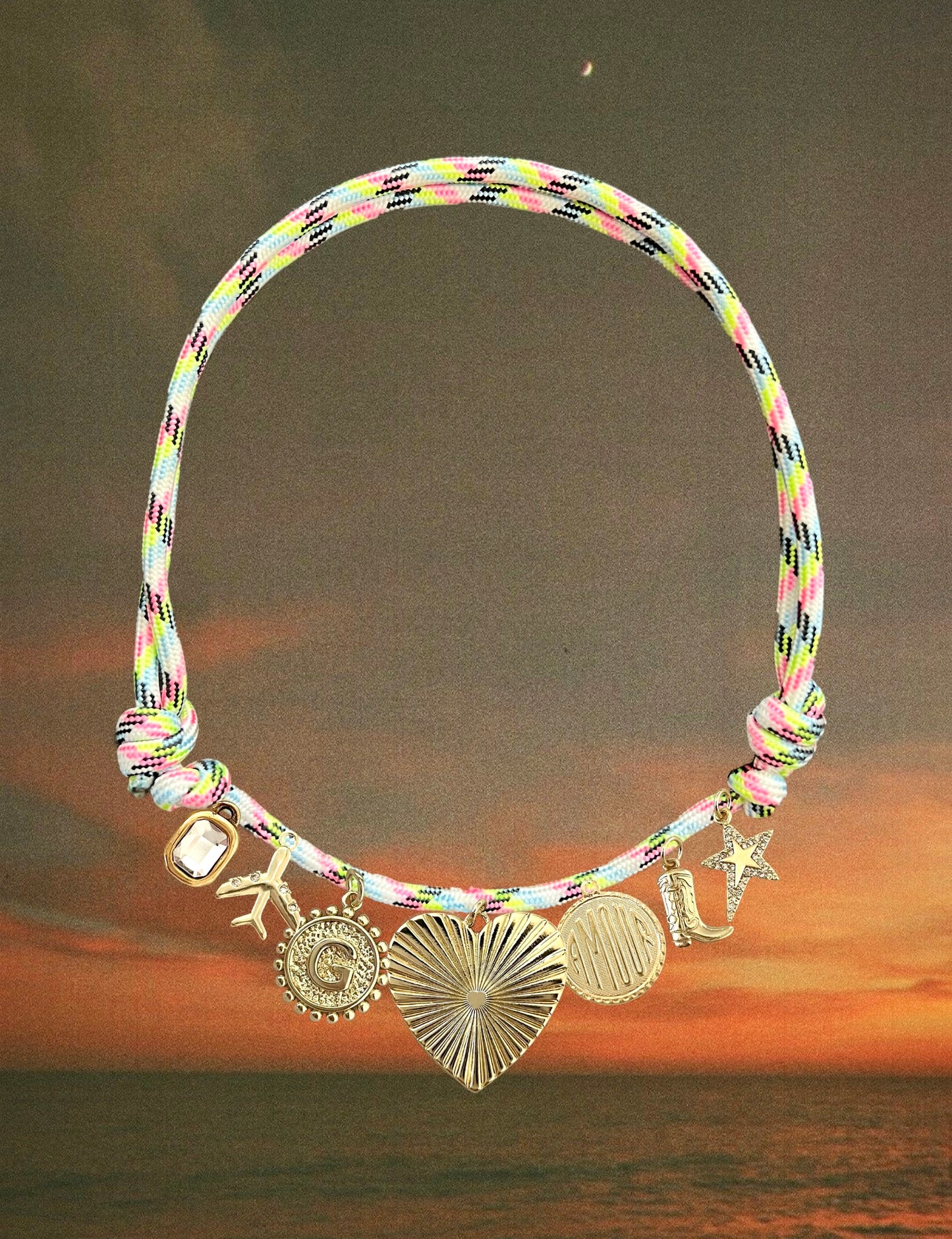 CUSTOM Paracord Charm Necklace!